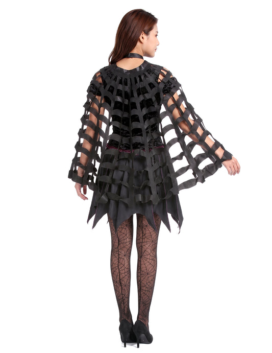Halloween žena pavúk mys Cape