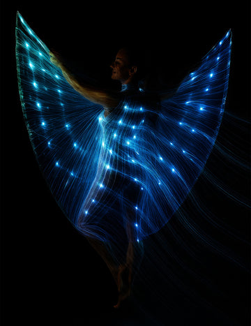 Kosatec kapský so stonkami a svetlom 140 cm