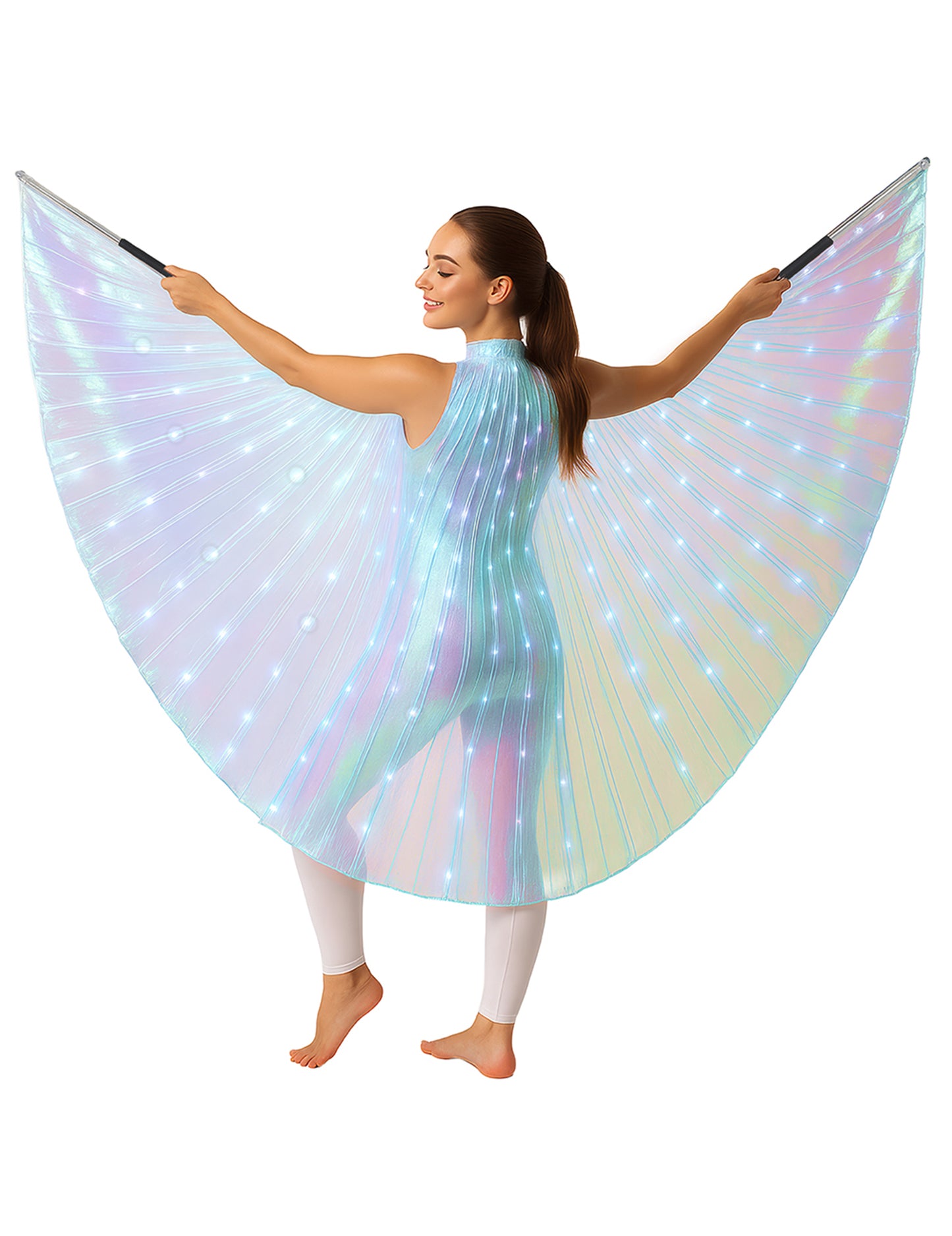 Kosatec kapský so stonkami a svetlom 140 cm