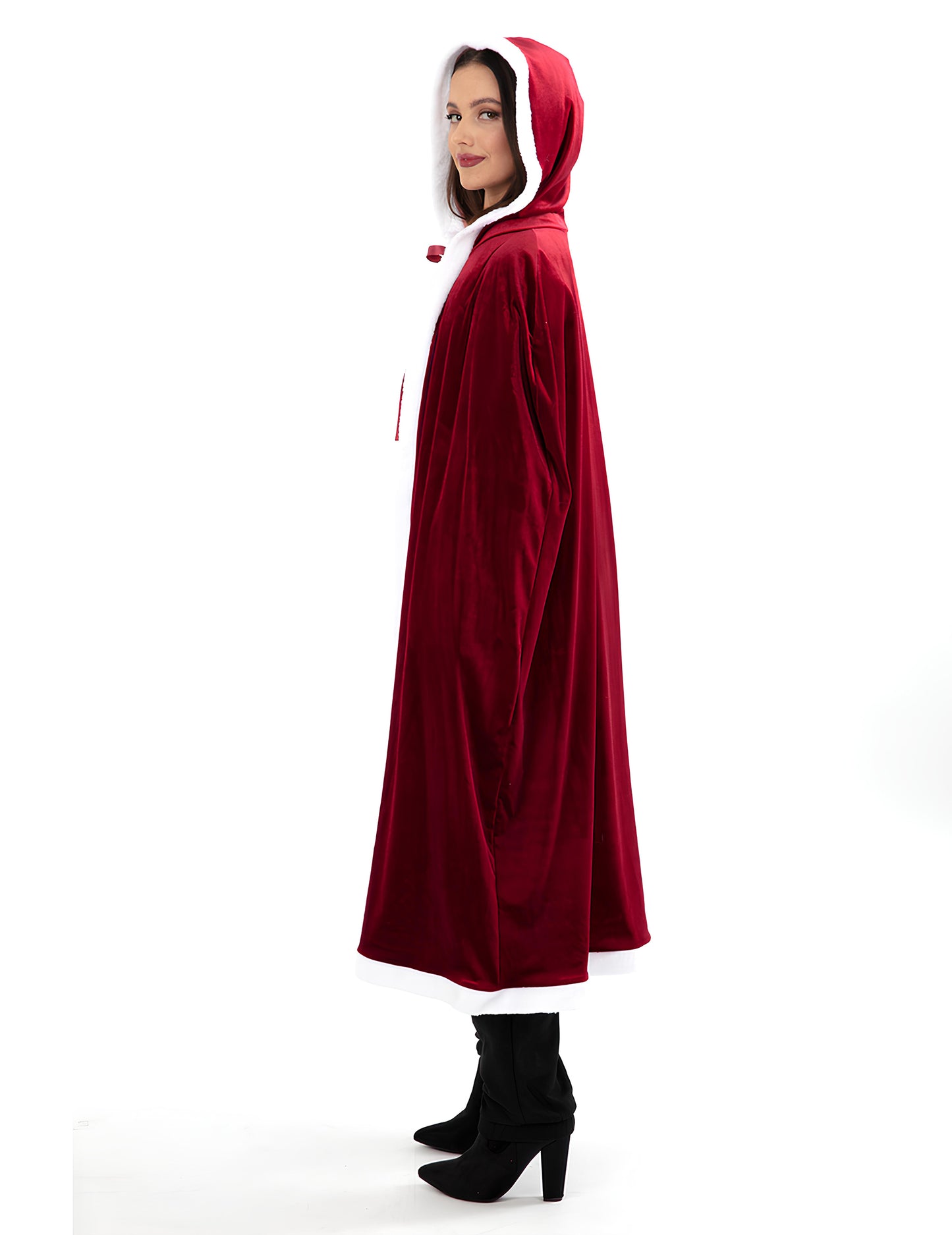 Luxusný dlhý vianočný plášť pre dospelých