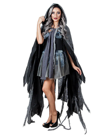 Tmavý mys 150 cm Halloween dospelých