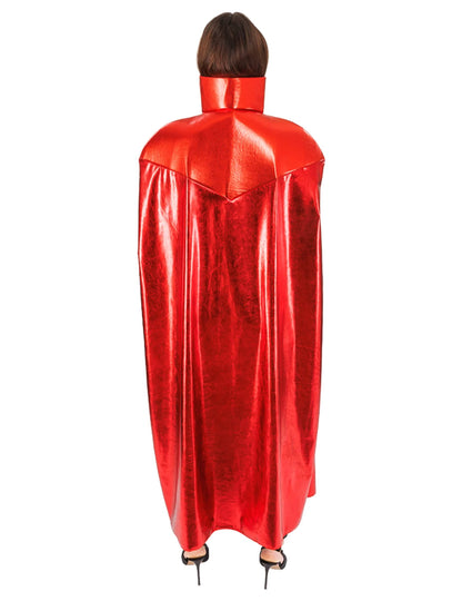 Lesklý červený plášť 140 cm