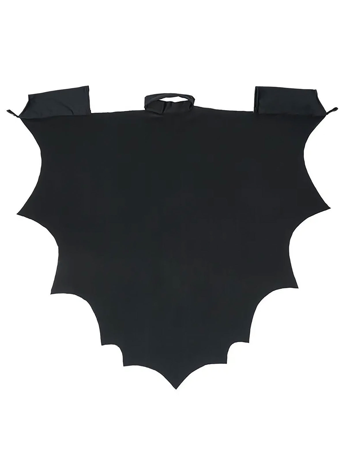 Vue à plat de la cape vampire chauve-souris pour enfant