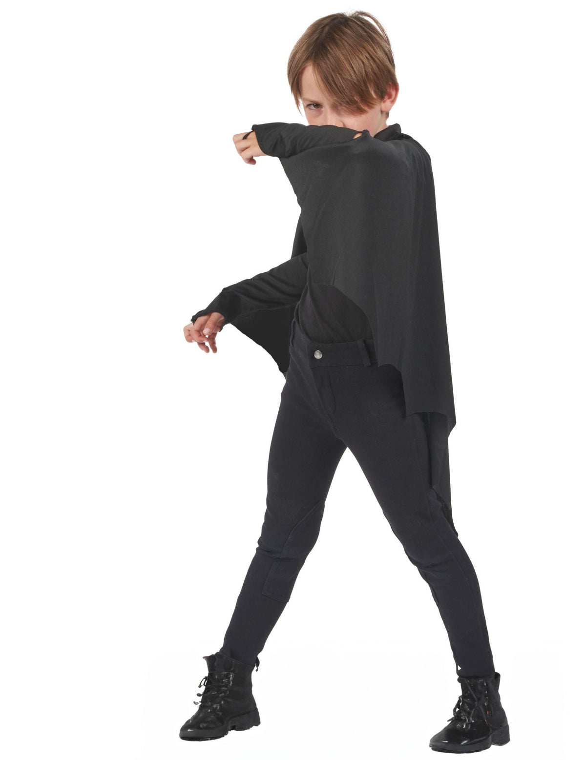 Cape vampire chauve-souris pour enfant noir