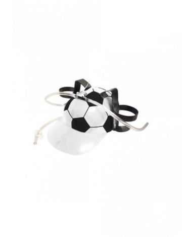 Čierno-biela futbalová prilba na pivo pre dospelých s priehľadným štítom