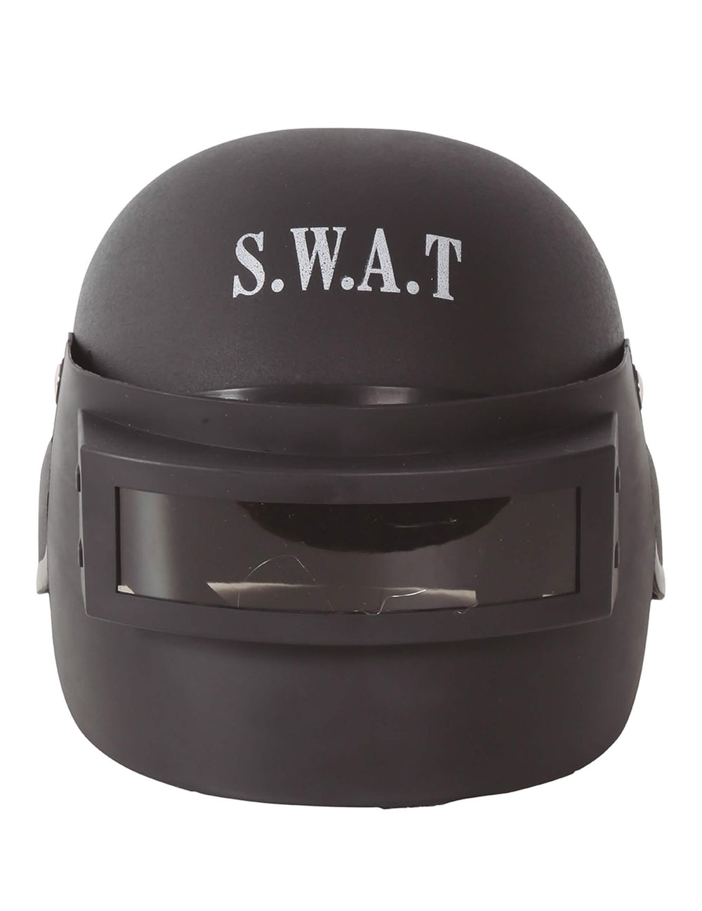 Detail označenia S.W.A.T na prilbe proti nepokojom SWAT