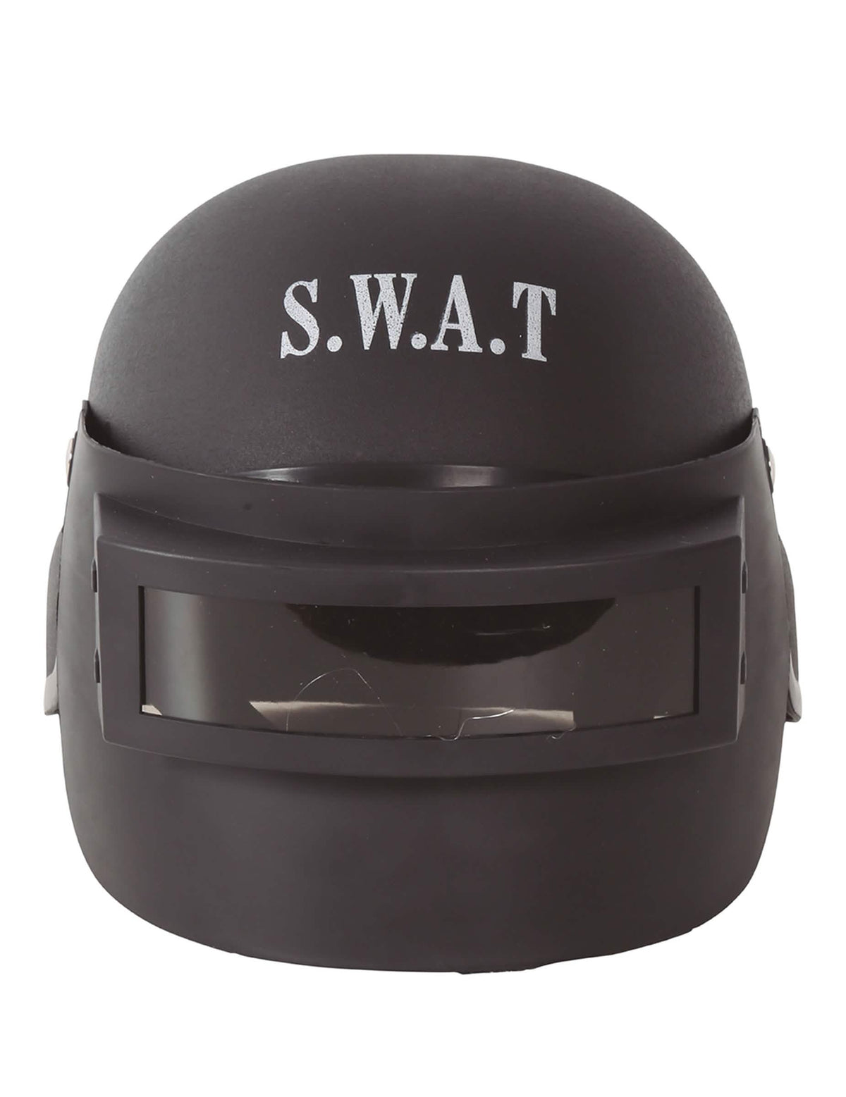 Detail označenia S.W.A.T na prilbe proti nepokojom SWAT