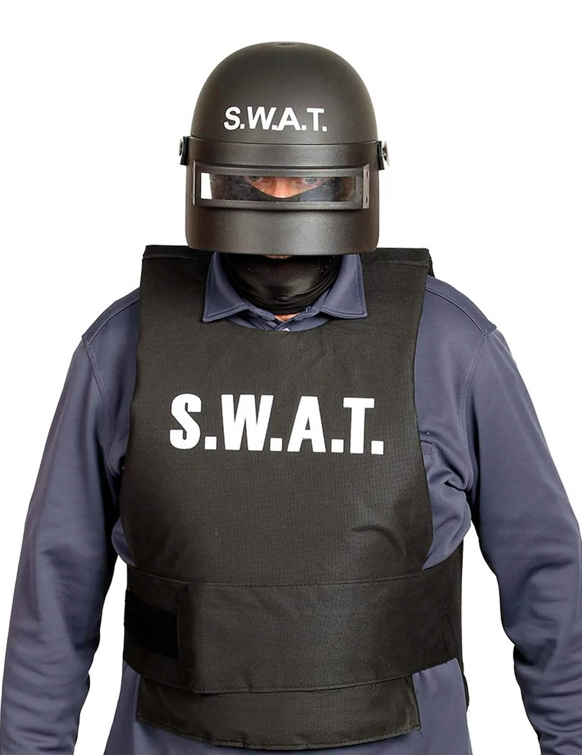 SWAT prilba proti nepokojom pre dospelého čierna s priezorom