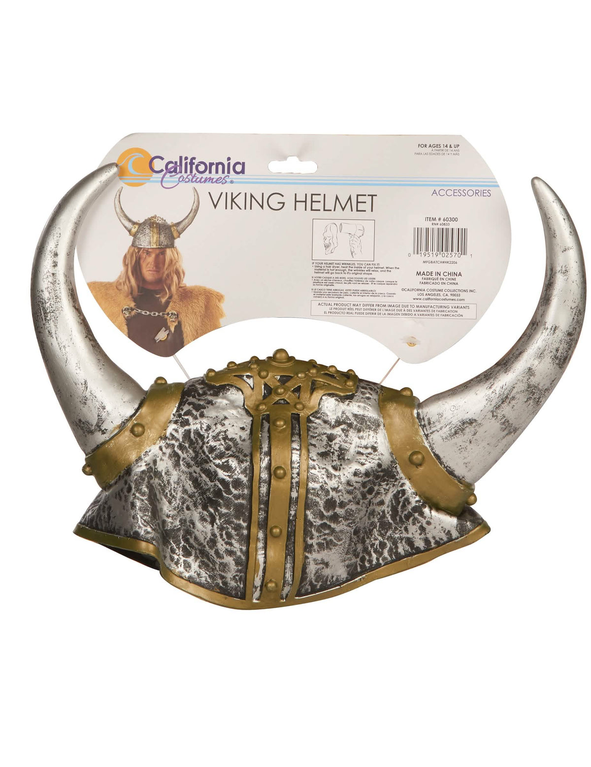 Pohľad na obal mäkkej vikingskej prilby