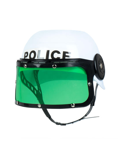 Detská biela policajná prilba