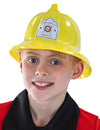Casque de pompier pour enfant jaune