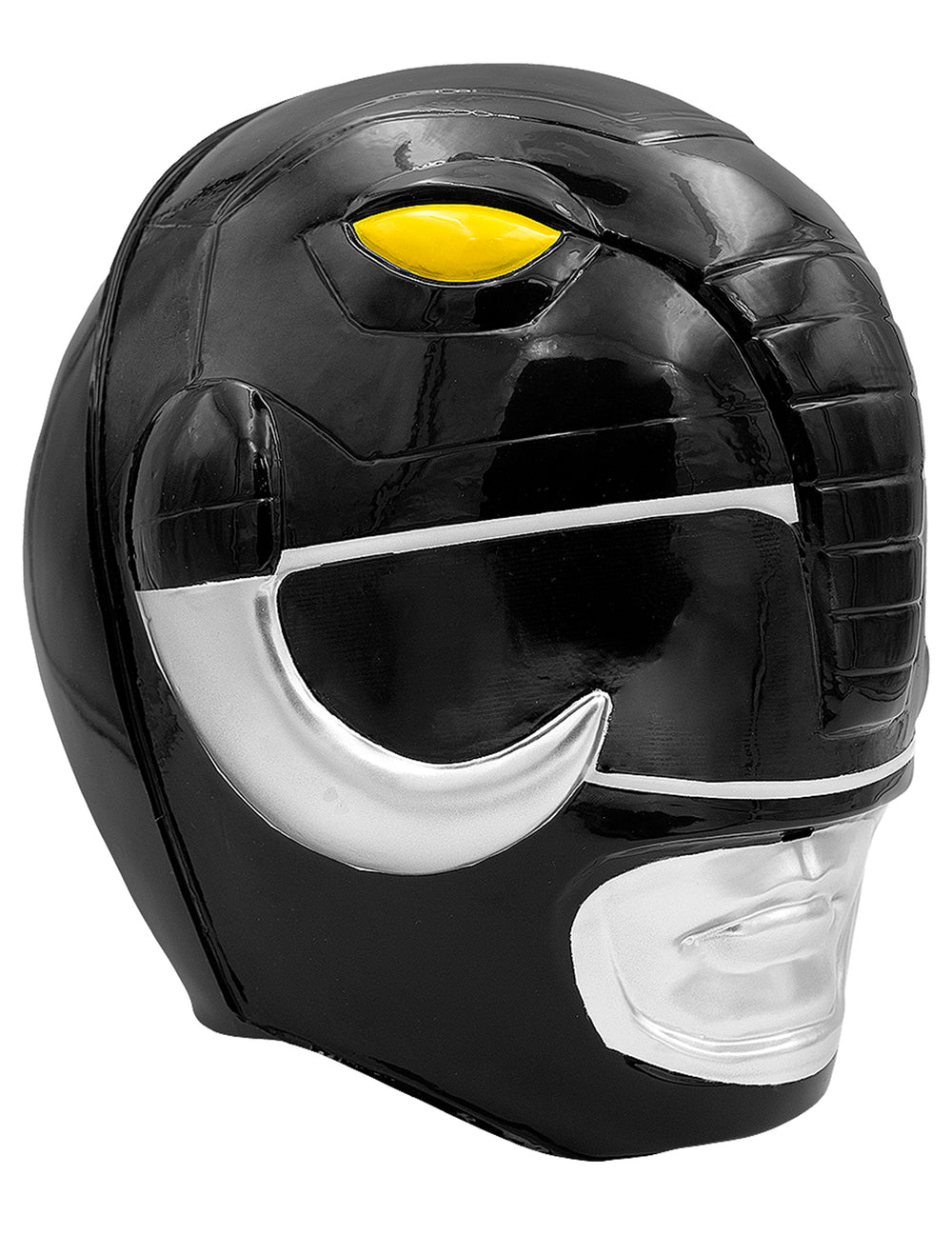 Casque Power Ranger pour adulte noir et argenté