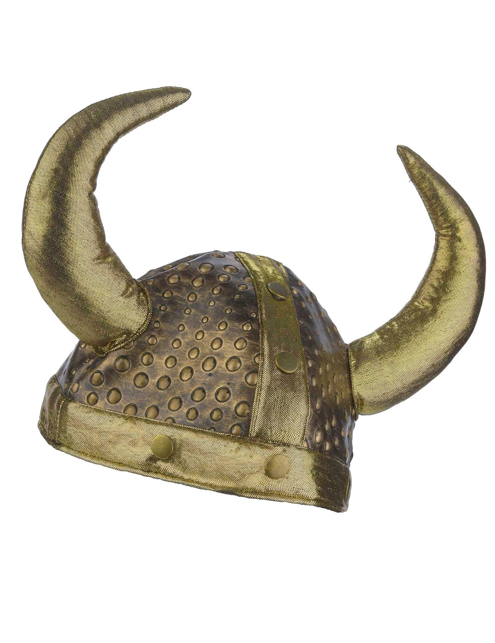Bočný pohľad na mäkkú metalickú vikingskú prilbu pre dospelý