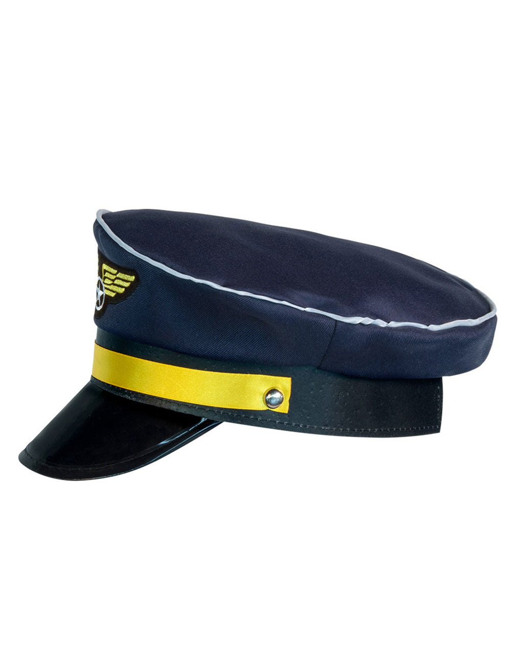 Vue de profil de la casquette de pilote pour adulte