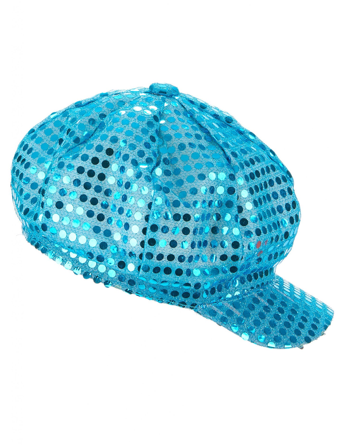 Casquette disco à sequins pour adulte turquoise