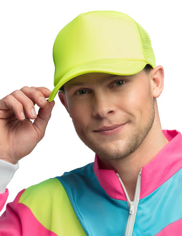 Fluorescenčná žltá čiapka pre dospelých