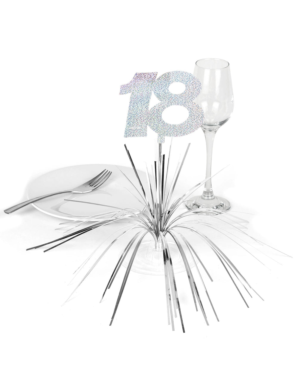 Mise en situation sur une table du centre de table 18 ans