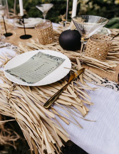 40 zapletených palmových listov v strede cm x 1 m