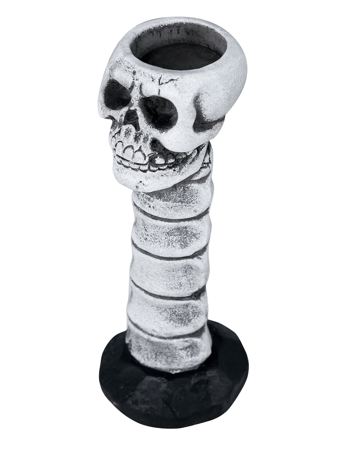 Vue de dessus du chandelier tête de mort