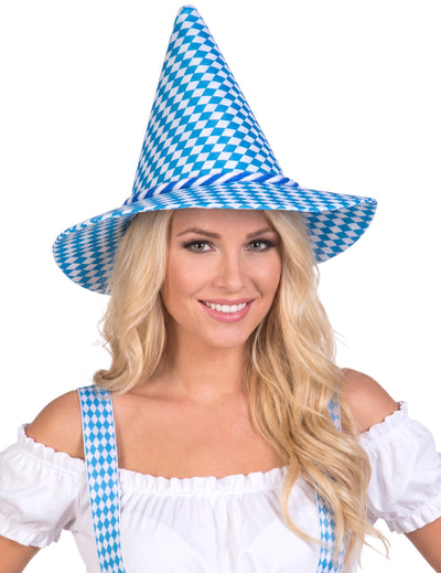 Bavorský bavorský a biely klobúk dospelých