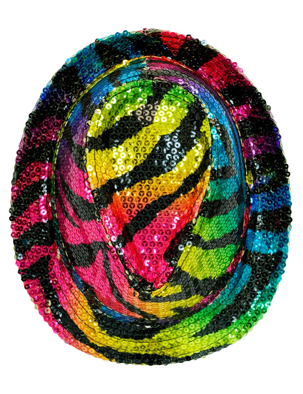 Dospelý viacfarebný tigr flowin borsalino klobúk