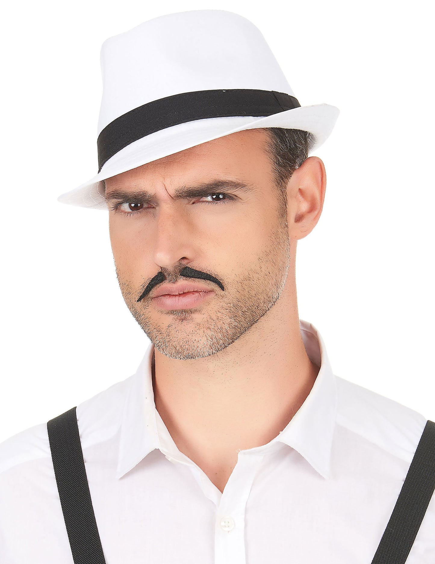 Borsalino biely klobúk čierny dospelý