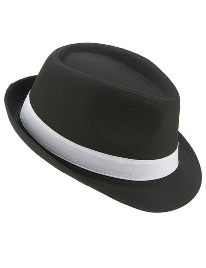 Borsalino čierny luxeband biely dospelý