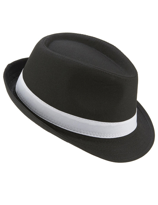 Borsalino čierny luxeband biely dospelý