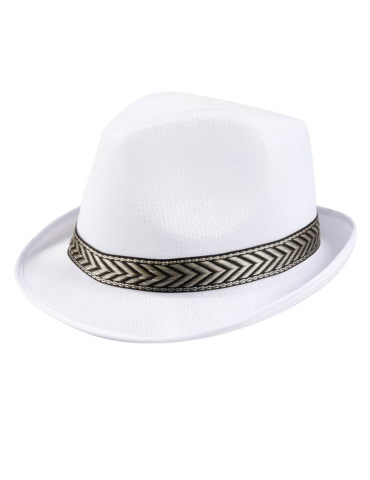 Pohľad z troch štvrťov na dospelý klobúk borsalino trilby