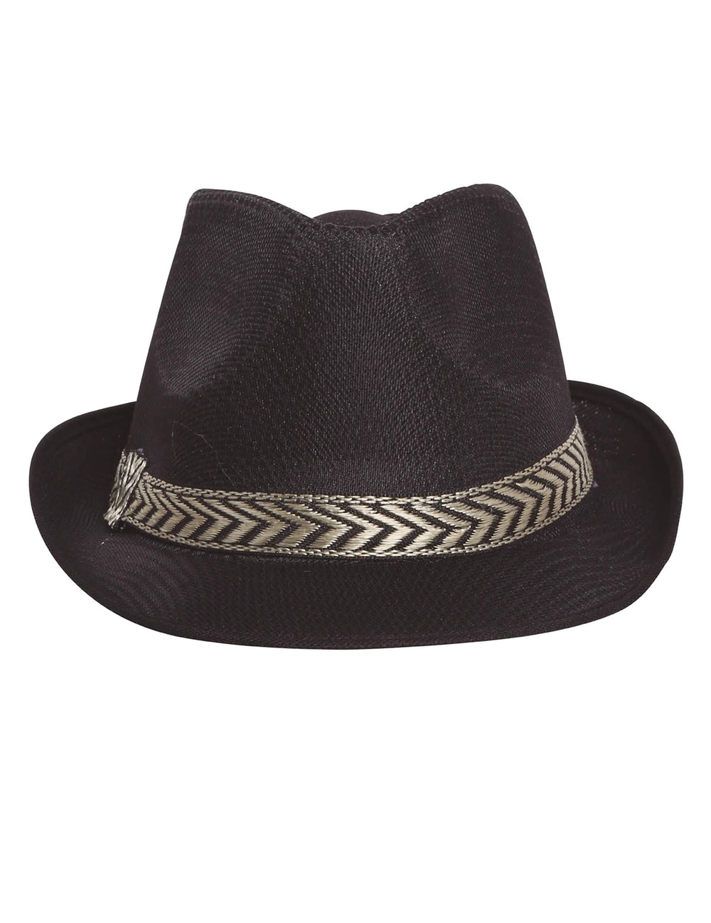 Pohľad spredu na dospelý klobúk borsalino trilby