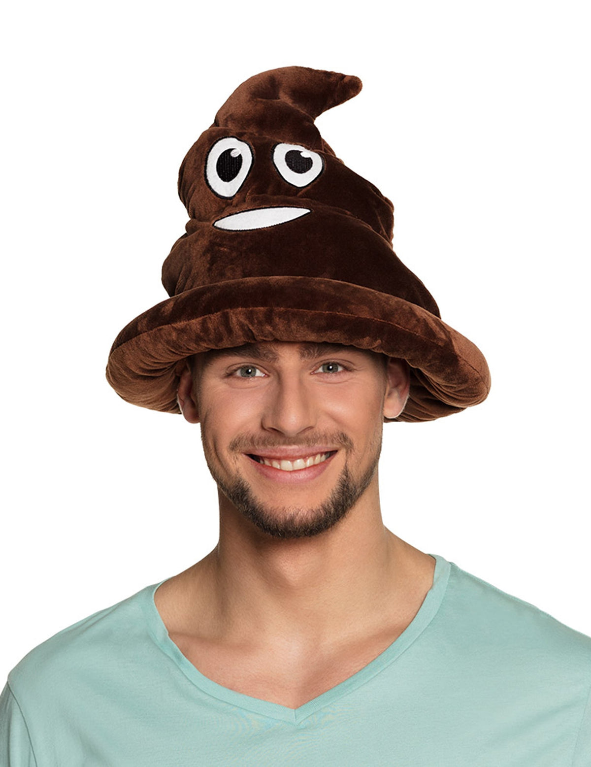 Chapeau caca pour adulte marron en peluche