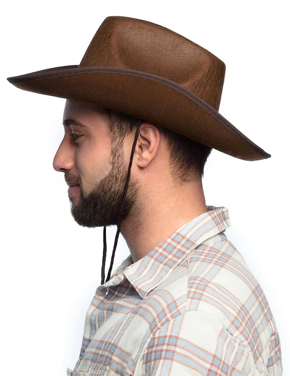 Vue de profil du chapeau cowboy