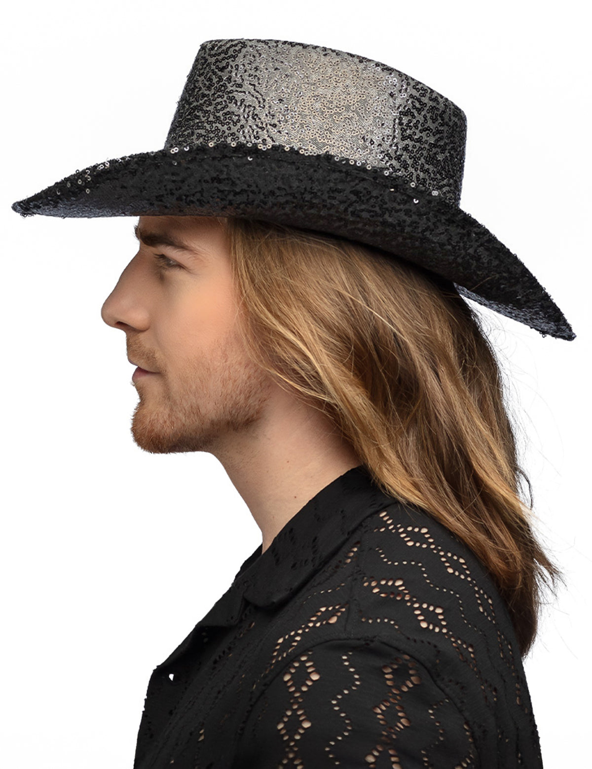 Vue de profil du chapeau de cowboy