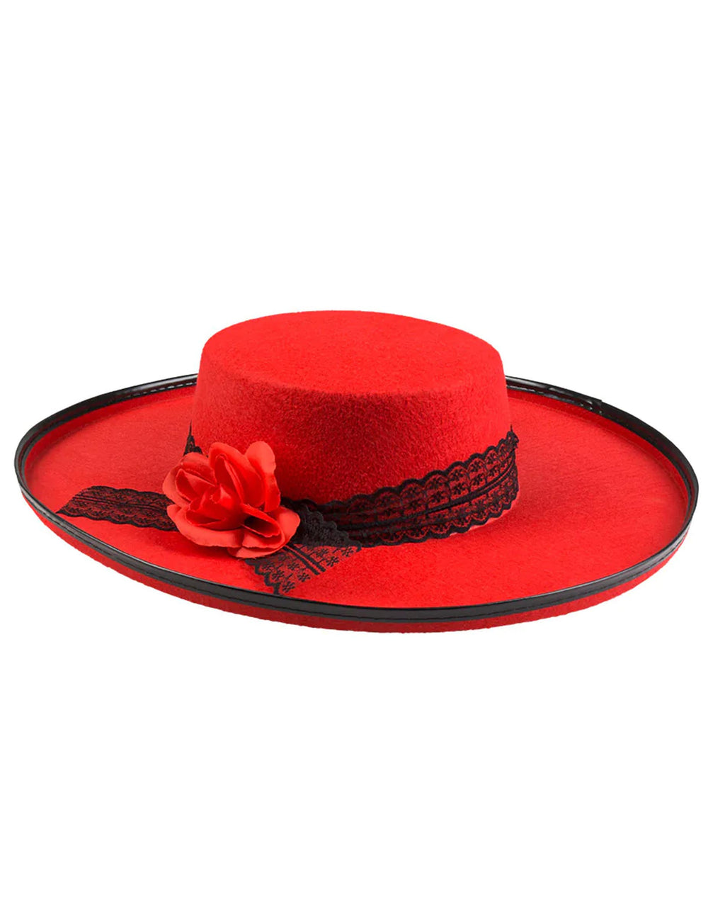 Vue de profil du chapeau de danseuse espagnole
