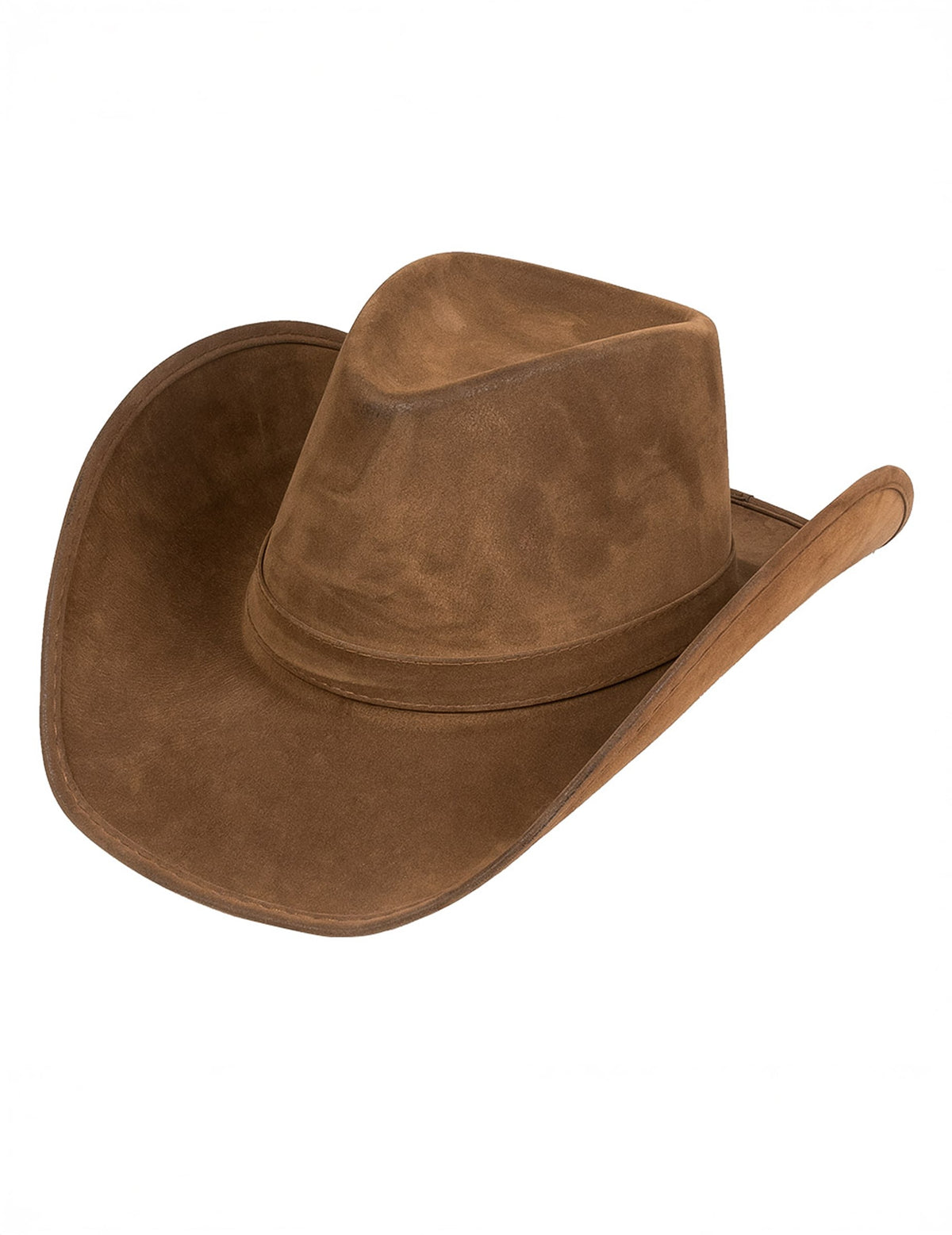Vue de trois quarts du chapeau de cowboy pour adulte