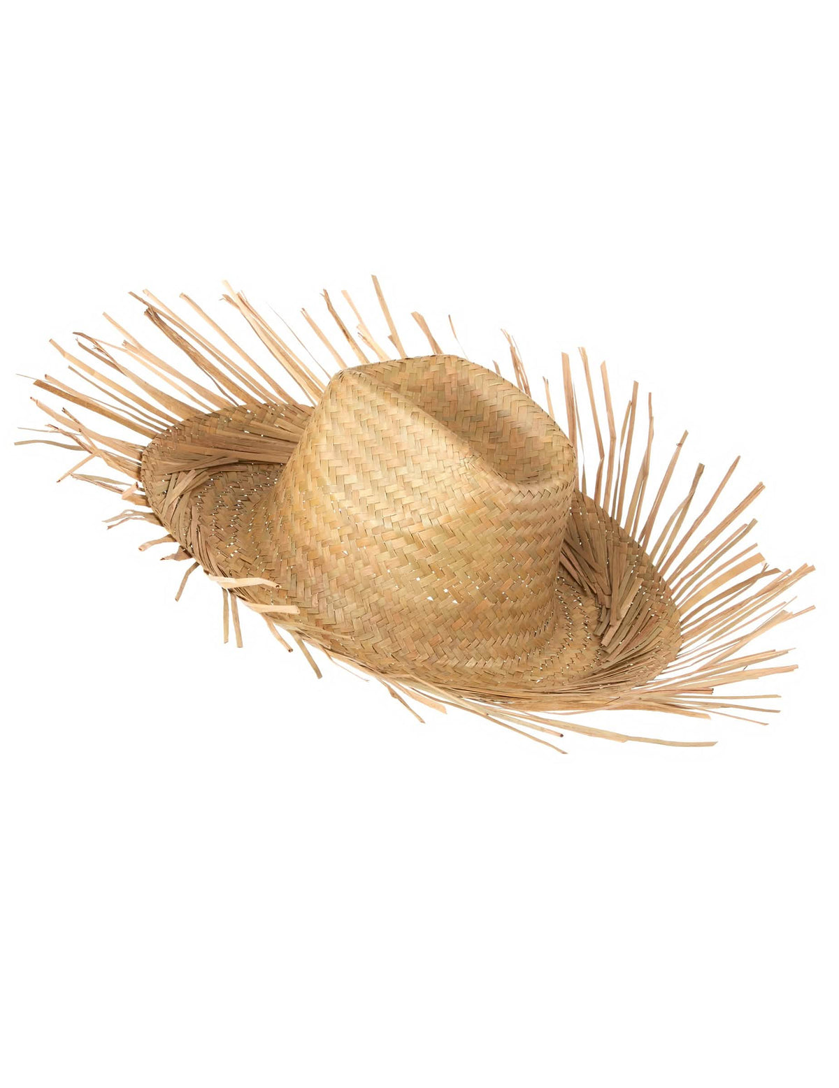 Bočný pohľad na slamený klobúk pre muž