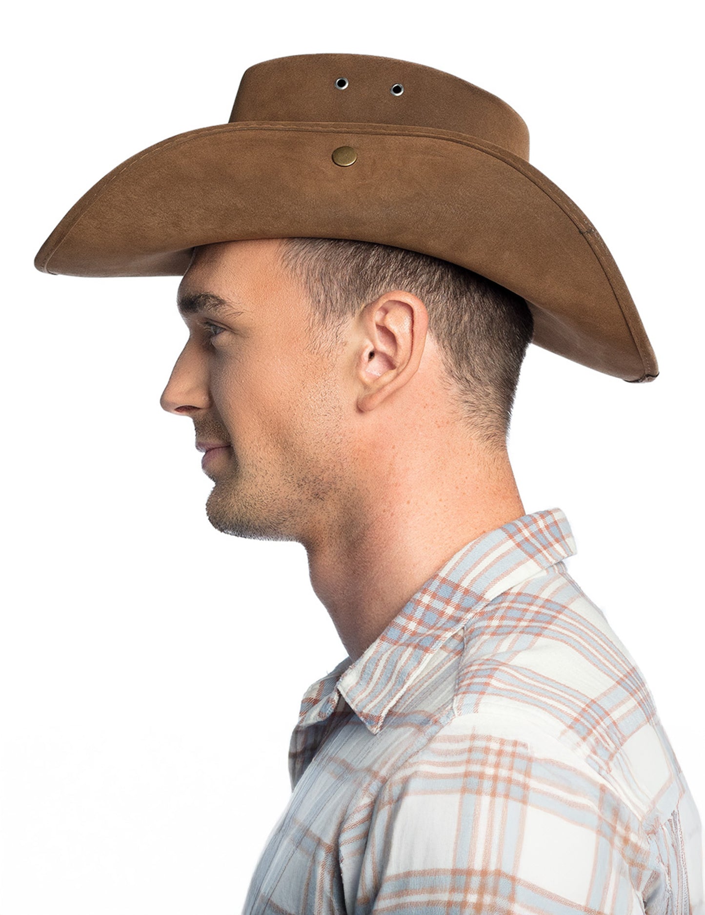 Hnedý šerifský klobúk pre dospelých