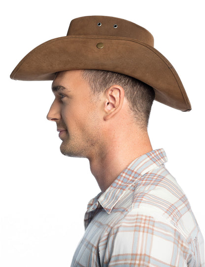 Hnedý šerifský klobúk pre dospelých