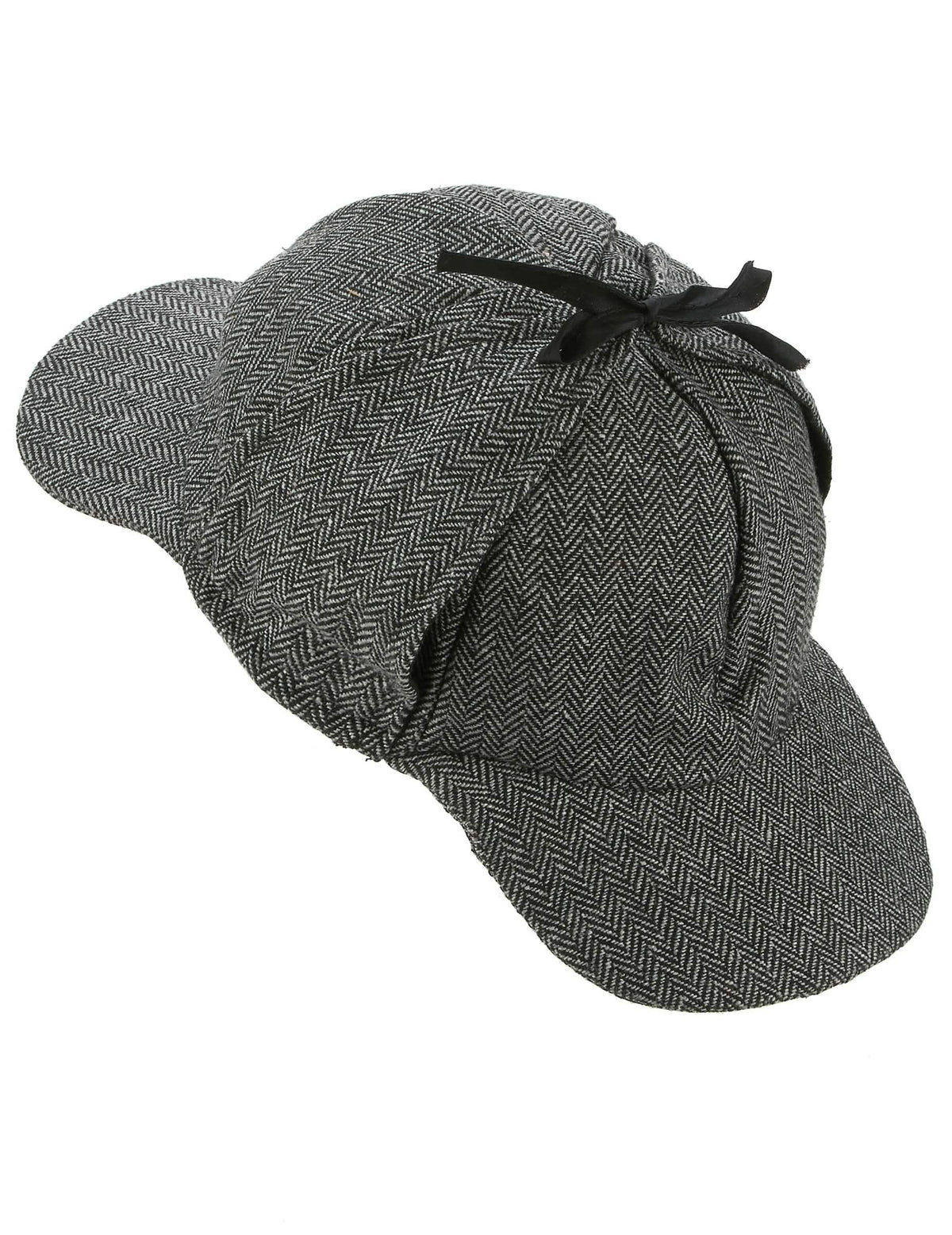 Bočný pohľad na dospelý anglický detektívsky klobúk