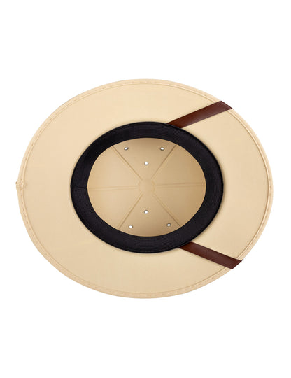 Vue de dessous du chapeau explorateur de la jungle adulte