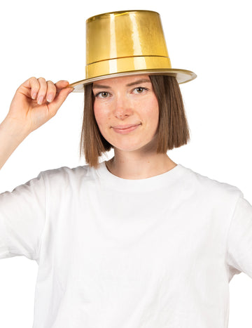 Lesklý zlatý cylindr