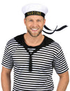 Navy Hat Black Adult Ribbon