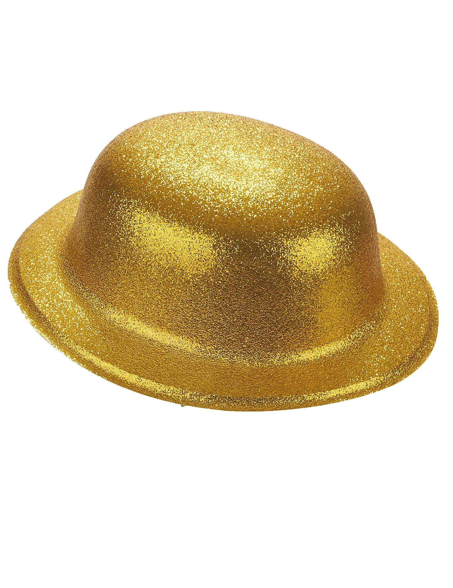 Zlatý trblietavý plastový klobúk dospelý