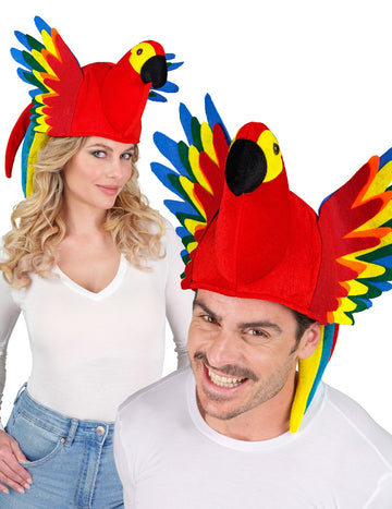 Dospelý viacfarebný papagájový klobúk