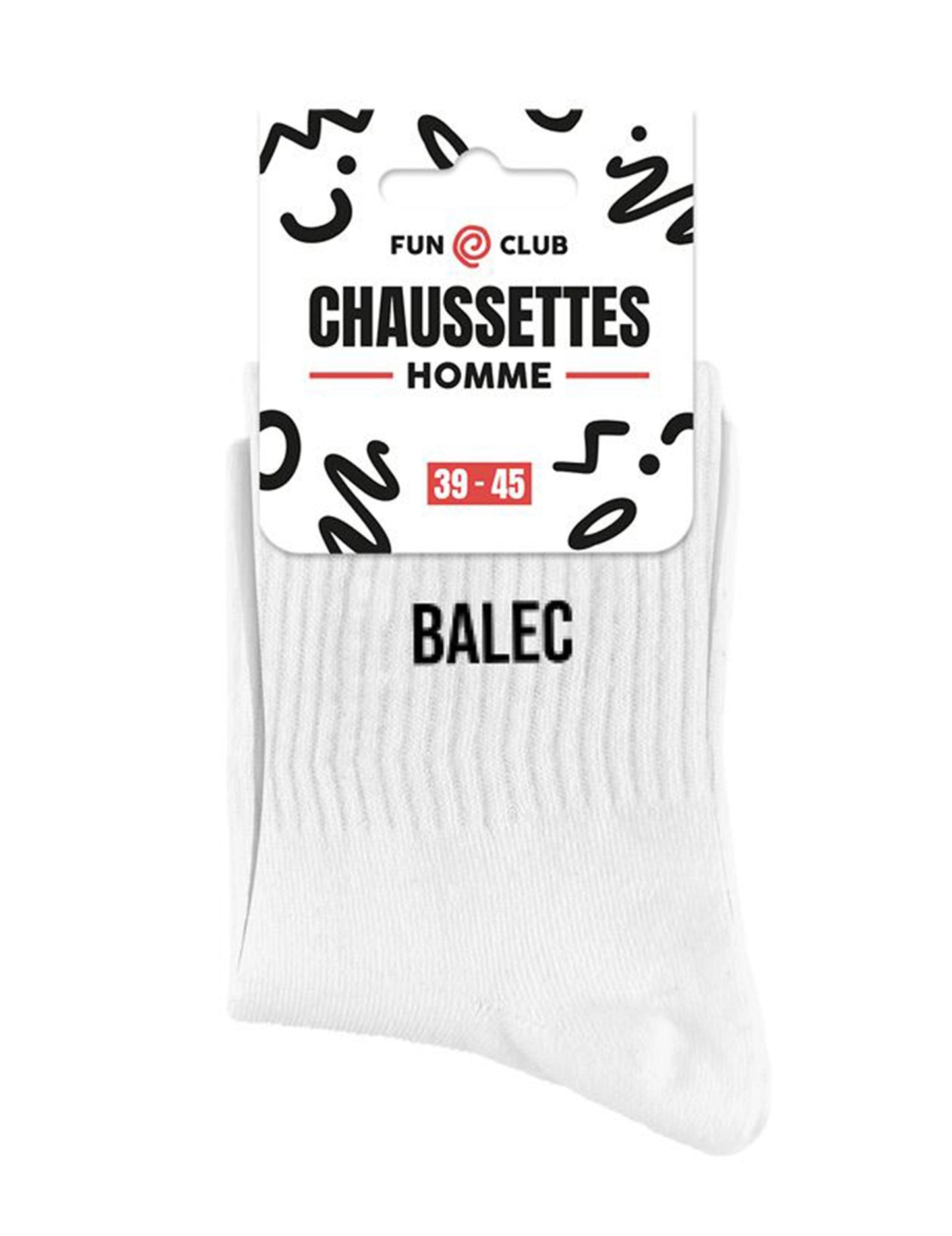 Pánske biele ponožky Balec