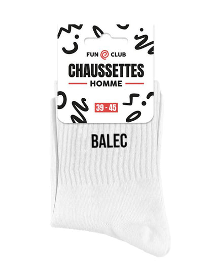 Pánske biele ponožky Balec