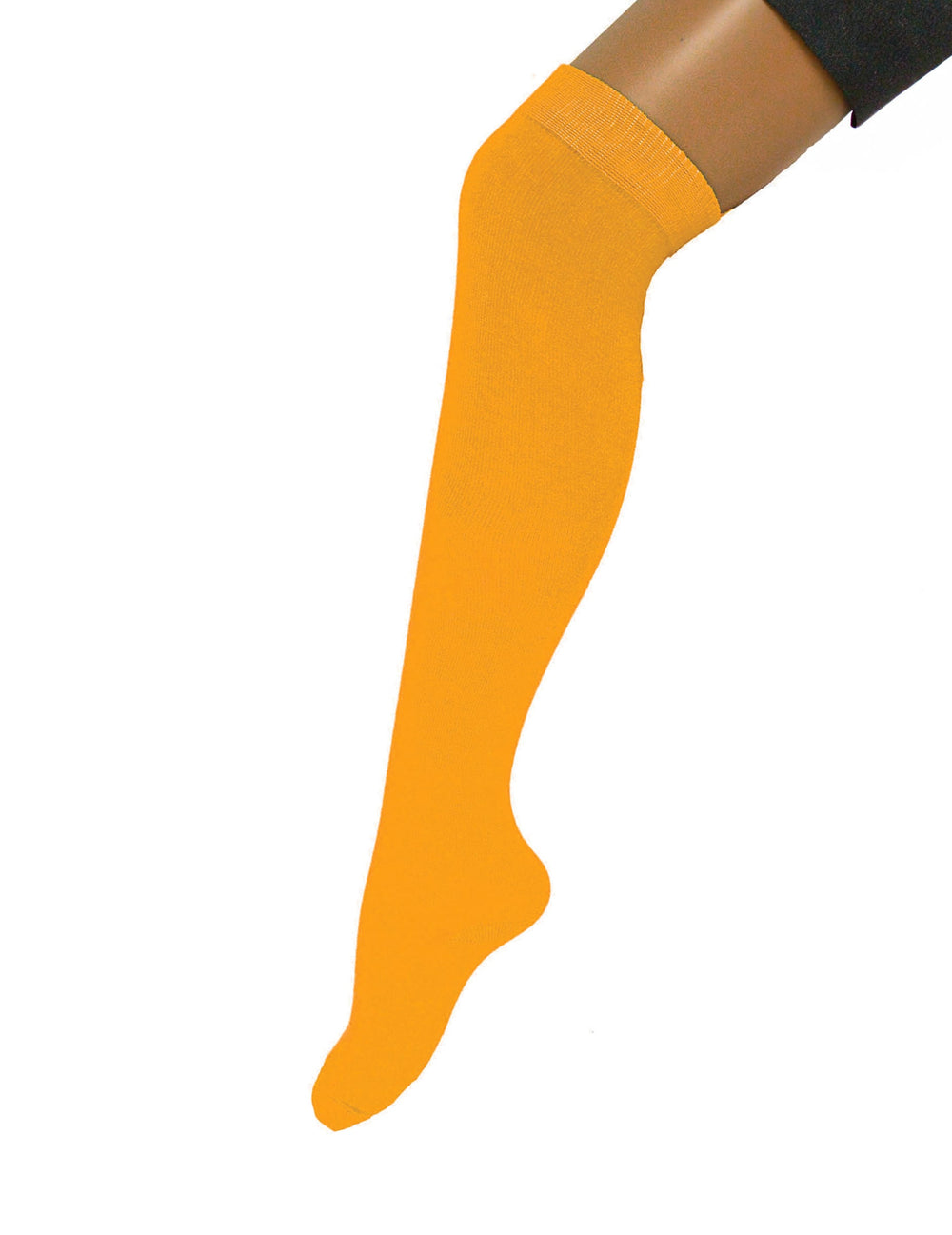 Chaussettes longues pour adulte jaunes