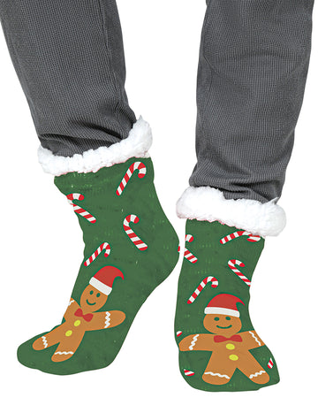 Perníkové termo ponožky pre dospelých
