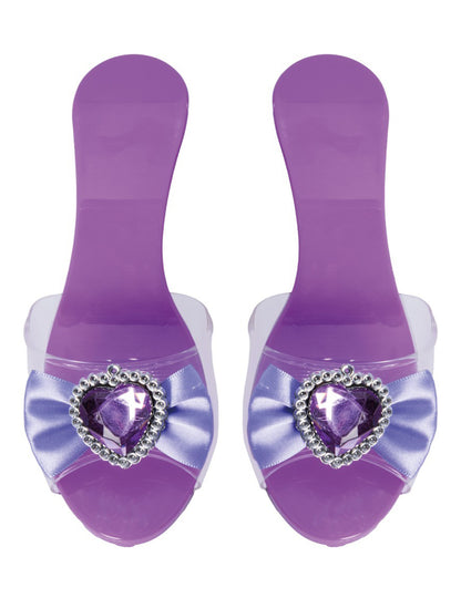 Vue de dessus des chaussures de princesse pour enfant