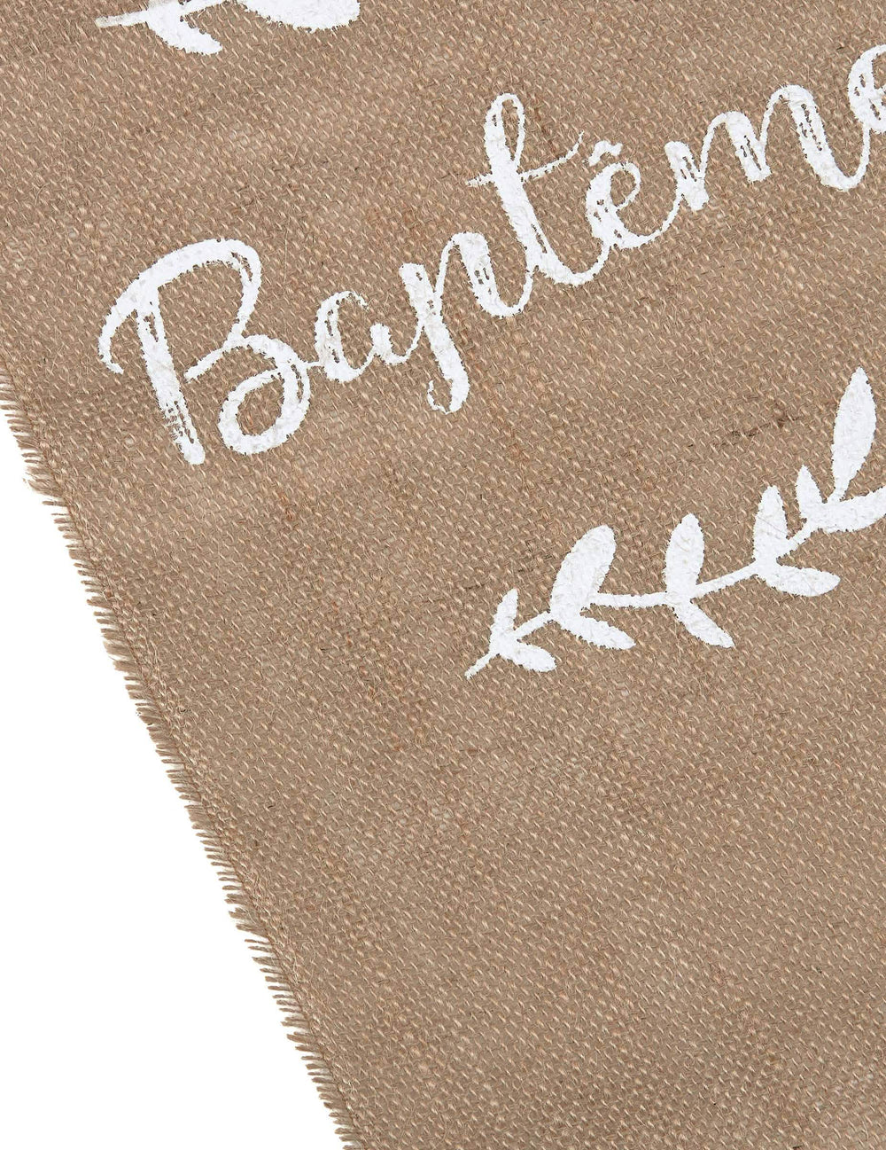 Detail na potlač svadobného behúňa a lístia na oslavu
